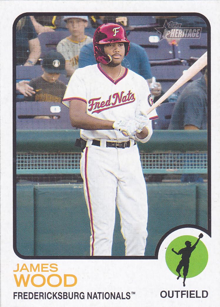 Amazon.com: 2022 TOPPS HERITAGE JAMES WOOD RC ROOKIE CARD : Sports